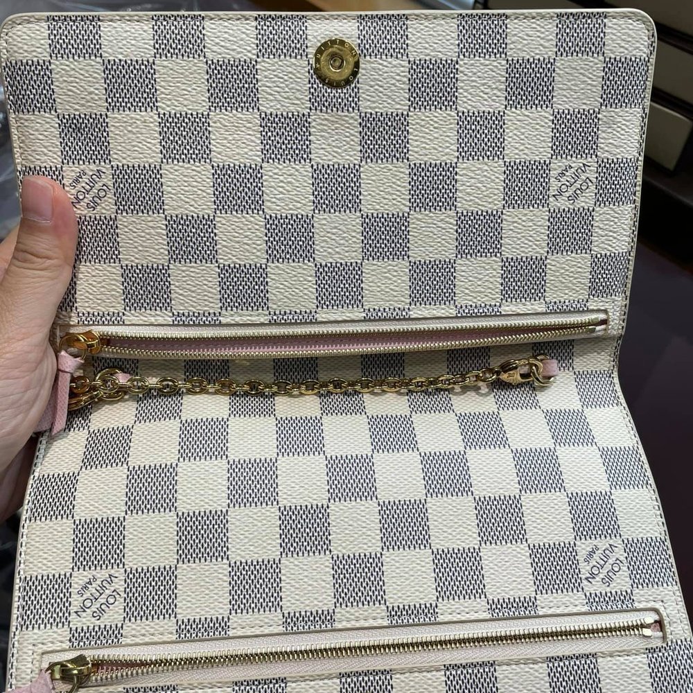 Authentic Louis Vuitton Azur wallet on chain trunk - Picture 12 of 12